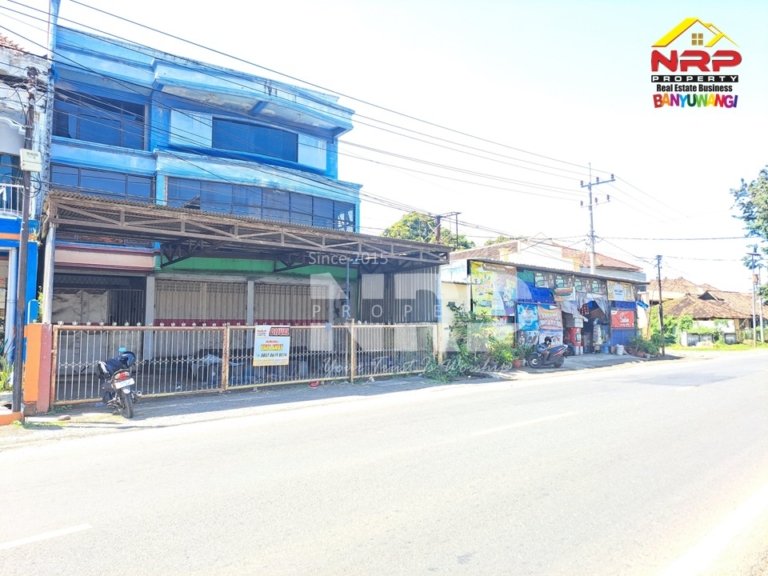 Dijual Ruko 4 Lantai + Gudang Strategis di Wongsorejo Banyuwangi Tepi Jalan